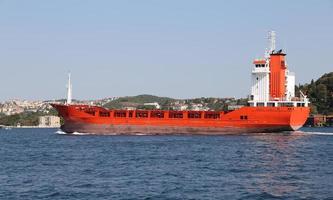 Cargo Ship in Sea photo