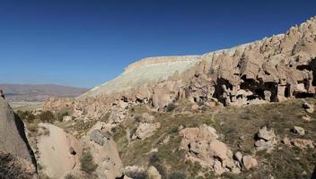Rock Formations in Zelve Valley, Cappadocia, Nevsehir, Turkey photo