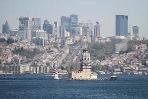 Maidens Tower in Bosphorus Strait, Istanbul photo