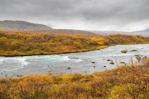 Bruara River in Iceland photo