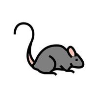 mice pet color icon vector illustration