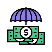 safe of money color icon vector illustration