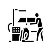 machine for car wash glyph icon vector illustration