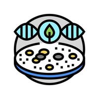 microbial ecology color icon vector illustration
