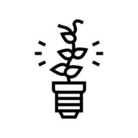 alternative energy line icon vector illustration