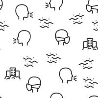 Dust And Polluted Air Vector Seamless Pattern