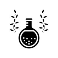 elixir phytotherapy glyph icon vector illustration