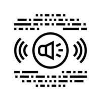 stereo music line icon vector illustration