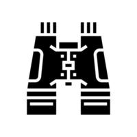 hiking binoculars glyph icon vector illustration