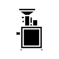 grinding equipment glyph icon vector illustration