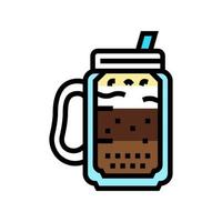 mocha coffee color icon vector illustration