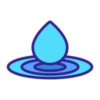 vector de icono de salpicaduras de agua. ilustración de símbolo de contorno aislado