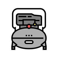 ilustración de vector de icono de color de compresor de aire de la industria