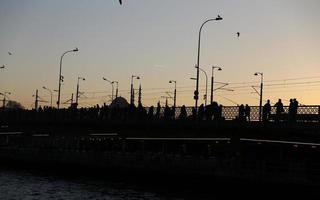 Galata Bridge in Istanbul, Turkey photo