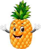 pineapple with face vector