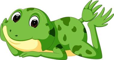 cute frog cartoon vector