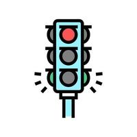 traffic light color icon vector illustration