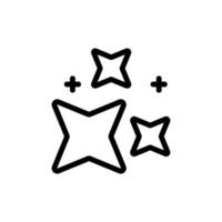 quadrangular star flare icon vector outline illustration