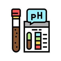 ph soil testing color icon vector illustration