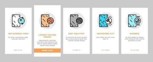 Mirror Installation Onboarding Icons Set Vector