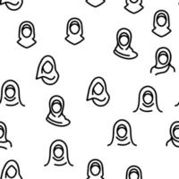 Hijab Vector Seamless Pattern