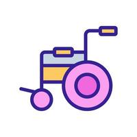 wheelchair icon vector outline illustration