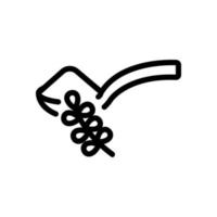 thyme heap on spoon icon vector outline illustration