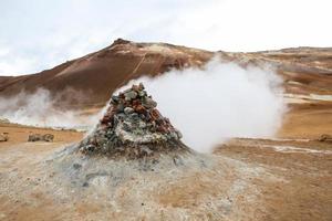 Namafjall geothermal area in Iceland photo