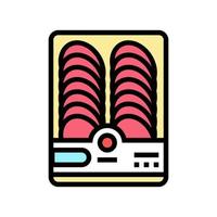 corte carne producto paquete color icono vector ilustración