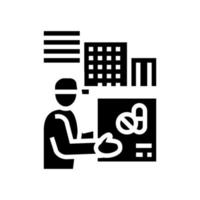 drug delivery glyph icon vector illustration