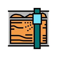 sawmill machine color icon vector illustration