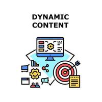 Dynamic content icon vector illustration