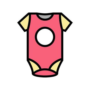 ropa slip bebé color icono vector ilustración