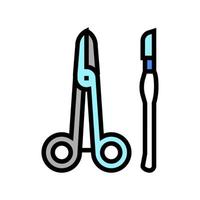 equipment surgery color icon vector illustration