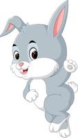 Cute rabbit cartoon vector