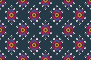 Ikat seamless pattern in tribal. Geometric ethnic oriental pattern. Design for background, wallpaper, vector illustration, fabric, clothing, carpet, textile, batik, embroidery.