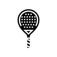 paddle racket glyph icon vector illustration