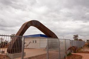 Entrance to the newly constructed Burle Marx Nature Park in the Northwest Section of Brasilia, known as Noroeste photo