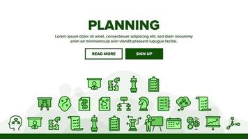 Planning Landing Header Vector