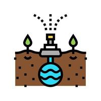 irrigation system from drain color icon vector illustration