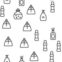 Fragrance Bottles Vector Seamless Pattern