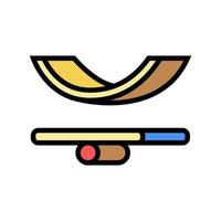 balance board color icon vector illustration