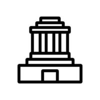 building icon vector. Isolated contour symbol illustration vector