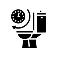 frequent urination glyph icon vector illustration