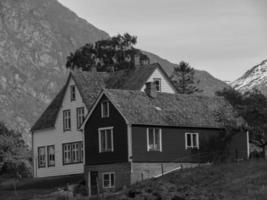 tiempo de primavera en eidfjord noruega foto