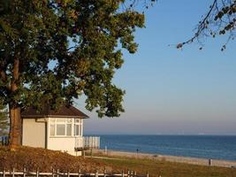 the beach of binz at the blatic sea photo