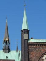 the city of Luebeck at the baltic sea photo