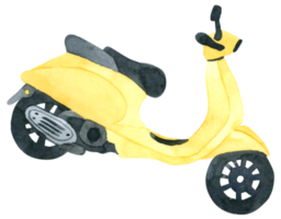 scooter moto aquarelle png