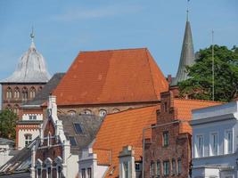 la ciudad de luebeck en el mar báltico foto