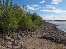 the river rhine near wesel photo